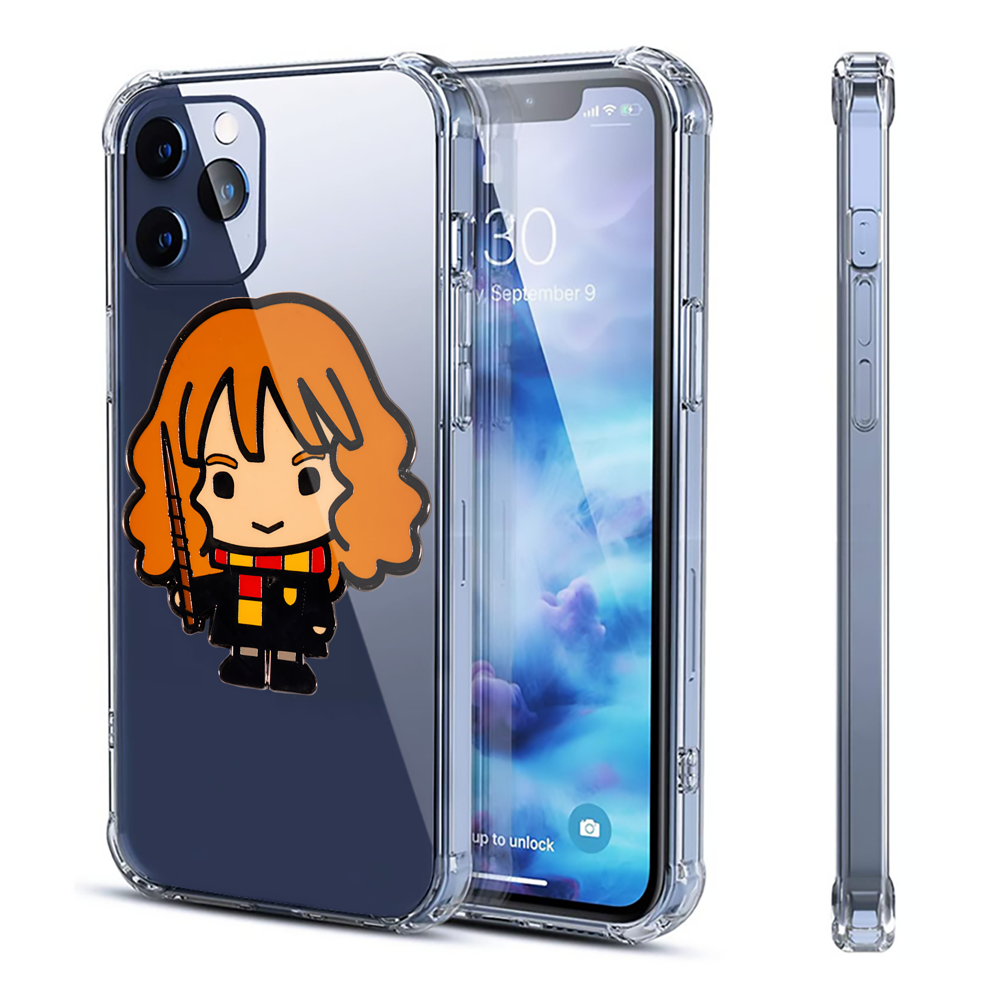 （画像用） Harry Potter ハリー・ポッターシリーズ 【iPhone 12シリーズ対応】透明スマホケース（クリアソフトケース）